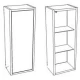 Шкаф одностворчатый подвесной 25x65 см белый глянец/антик Corozo Гольф SD-00000364