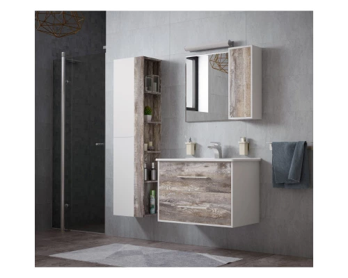 Тумба белый глянец/антик 82 см Corozo Гольф SD-00000349