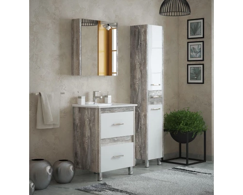 Тумба белый глянец/антик 62 см Corozo Верона SD-00000346