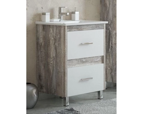 Тумба белый глянец/антик 72 см Corozo Верона SD-00000347