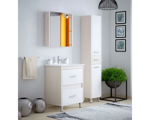 Тумба белый глянец/лайн 72 см Corozo Верона SD-00000348