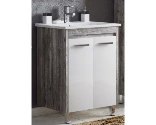 Тумба белый глянец/антик 72 см Corozo Лорена SD-00000355