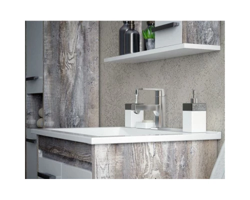 Тумба белый глянец/антик 72 см Corozo Лорена SD-00000355