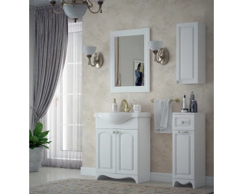 Шкаф одностворчатый подвесной 30x70 см белый глянец Corozo Классика SD-00000366