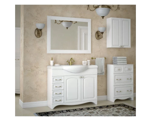 Шкаф двустворчатый подвесной 55x70 см белый глянец Corozo Классика SD-00000326