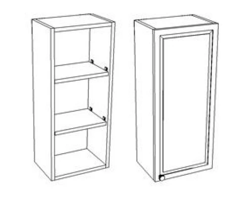 Шкаф одностворчатый подвесной 30x70 см белый глянец Corozo Классика SD-00000366