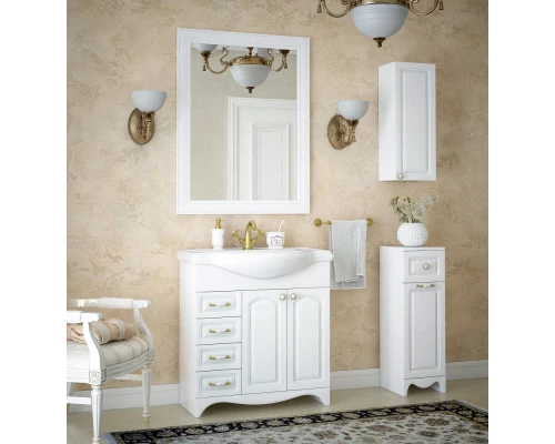 Тумба белый глянец 76 см Corozo Классика SD-00000351