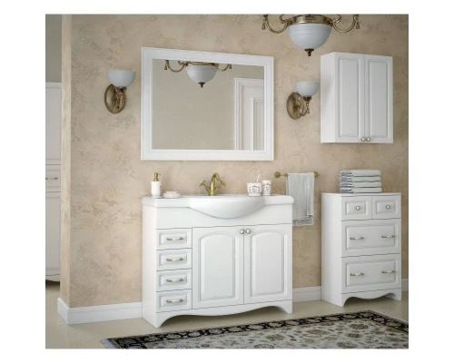 Зеркало 105x80 см белый глянец Corozo Классика SD-00000268