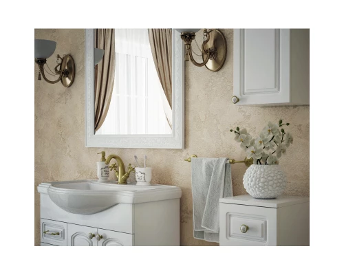 Зеркало 80x80 см белый глянец Corozo Классика SD-00000271