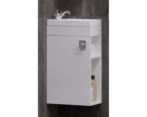 Тумба белый глянец/белый матовый 38,6 см Corozo Комо SD-00000317