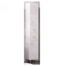 Пенал напольный белый глянец Corozo Ультра Флора SD-00000341