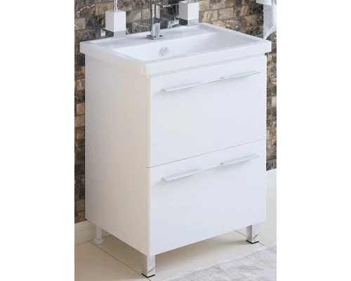 Тумба белый глянец 56 см Corozo Мирэль SD-00000358