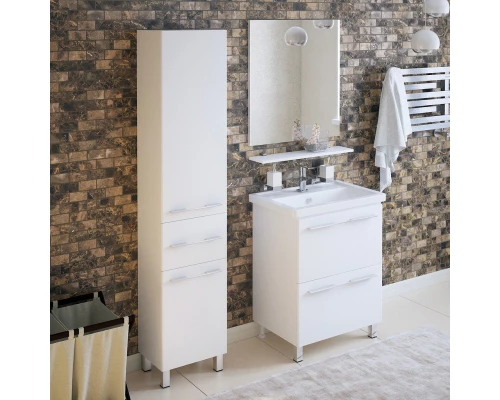 Тумба белый глянец 56 см Corozo Мирэль SD-00000358