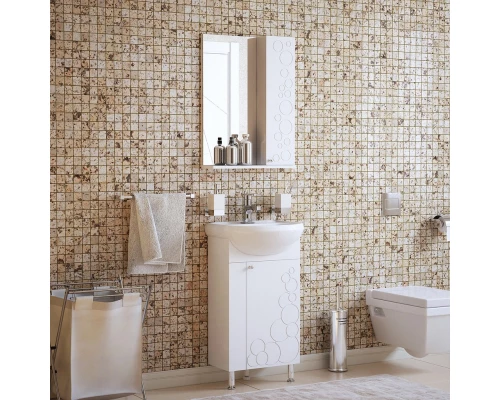 Тумба белый глянец 43 см Corozo Орфей SD-00000384