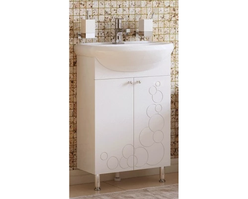 Тумба белый глянец 50 см Corozo Орфей SD-00000360