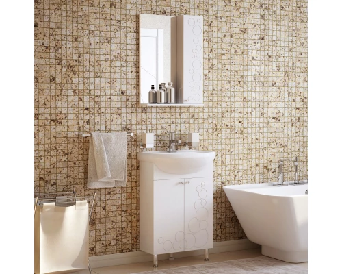 Тумба белый глянец 50 см Corozo Орфей SD-00000360