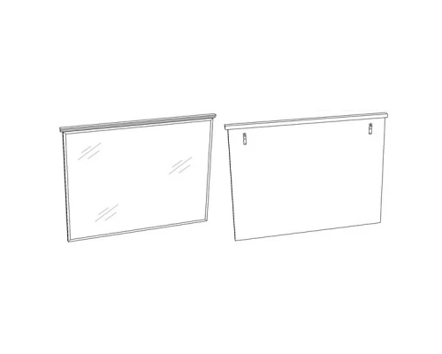 Зеркало 105x80 см белый матовый Corozo Таормина SD-00000273