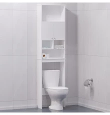 Пенал напольный белый глянец Corozo Комфорт SD-00000342