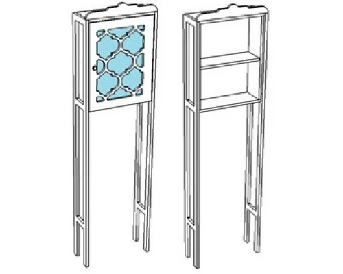 Пенал напольный белый матовый Corozo Манойр SD-00000327