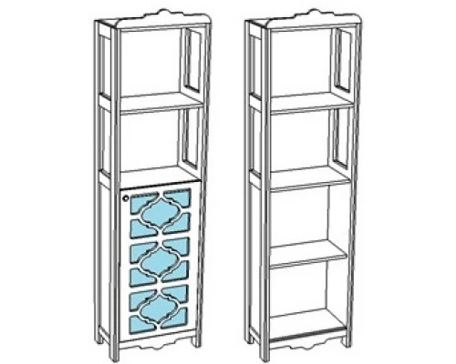 Пенал напольный белый матовый Corozo Манойр SD-00000413