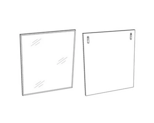 Зеркало 40x65 см белый глянец Corozo Гольф SD-00000266