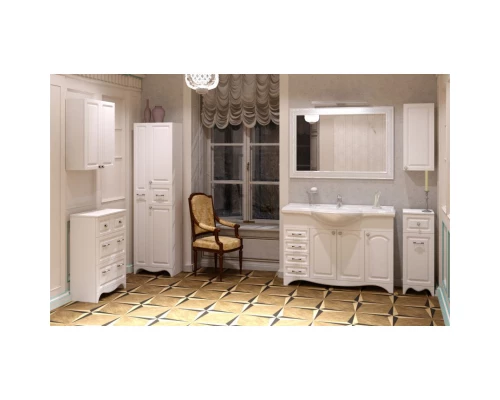 Комод белый глянец 55,5 см Corozo Классика SD-00000329