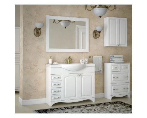 Комод белый глянец 55,5 см Corozo Классика SD-00000329