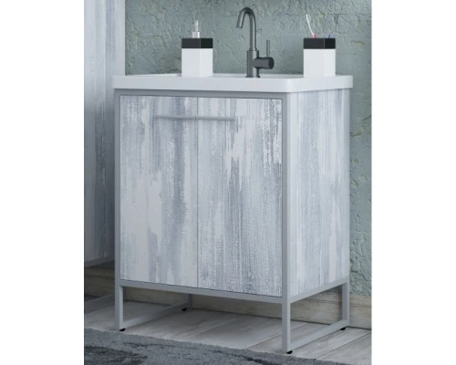 Тумба с раковиной арт/серый 71 см Corozo Айрон SETSD-00000309/SD-00000379