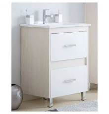 Тумба с раковиной белый глянец/лайн 66 см Corozo Верона SETSD-00000310/SD-00000391