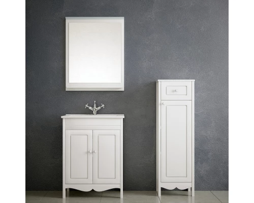 Зеркало 75x81,6 см белый глянец Corozo Блюз SD-00000029