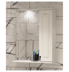 Зеркальный шкаф 59x74 см белый глянец R Corozo Элегия Ретро SD-00000006