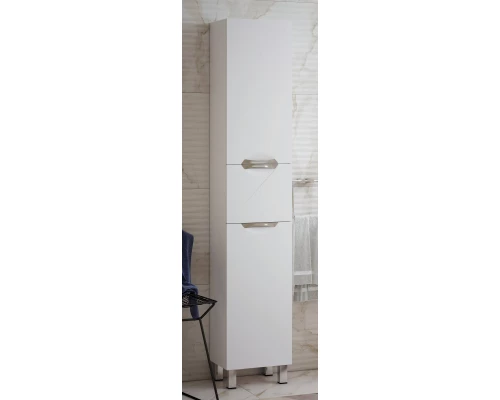 Пенал напольный белый глянец L/R Corozo Алиот SD-00000598