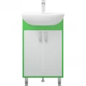 Тумба белый глянец/зеленый глянец 48 см Corozo Спектр SD-00000684 Тумба белый глянец/зеленый глянец 48 см Corozo Спектр SD-00000684