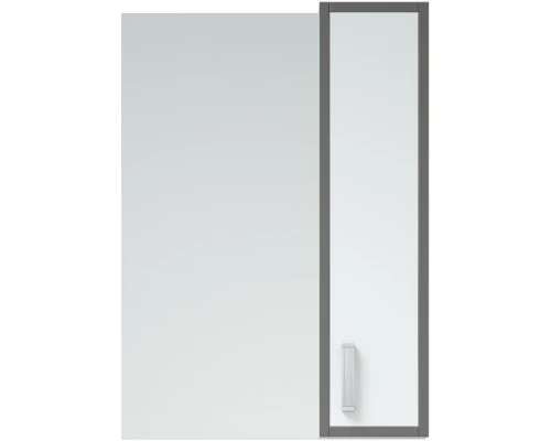Зеркальный шкаф 50x70 см белый глянец/серый глянец R Corozo Спектр SD-00000708