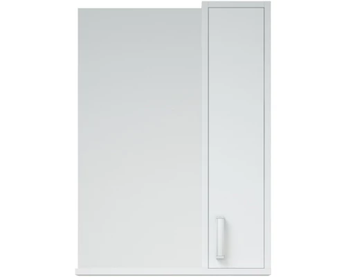 Зеркальный шкаф 50x70 см белый глянец/белый матовый R Corozo Колор SD-00000683