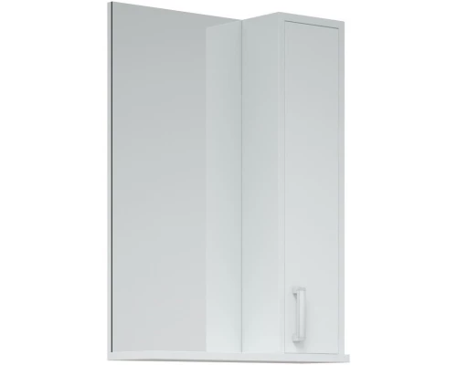 Зеркальный шкаф 50x70 см белый глянец/белый матовый R Corozo Колор SD-00000683