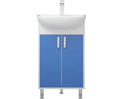 Тумба белый глянец/синий матовый 48 см Corozo Колор SD-00000710