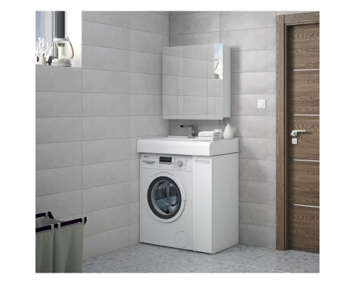 Тумба белый глянец/белый матовый 19 см Corozo Лео SD-00000782