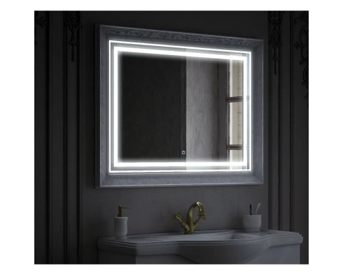 Зеркало 120x80 см белый глянец Corozo Классика SD-00000815