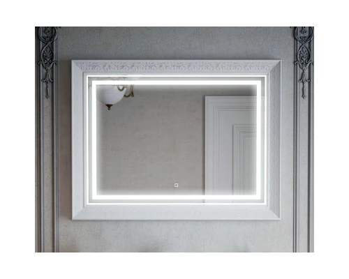 Зеркало 105x80 см белый глянец Corozo Классика SD-00000862