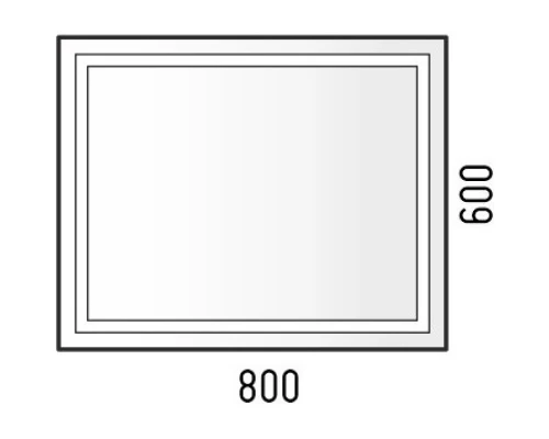 Зеркало 80x60 см Corozo Барго SD-00001117