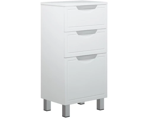 Комод белый глянец/белый матовый 40,5 см Corozo Монро SD-00000780