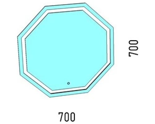 Зеркало 70x70 см Corozo Каре SD-00000853
