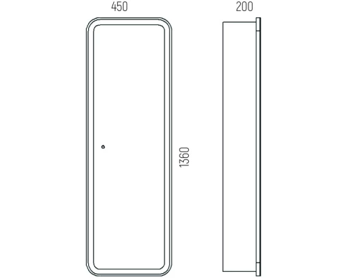 Пенал подвесной белый матовый L/R Corozo Кадиллак SD-00001322