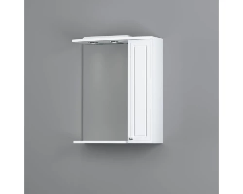 Зеркальный шкаф 60x75 см белый глянец R Damixa Palace One M41MPR0601WG