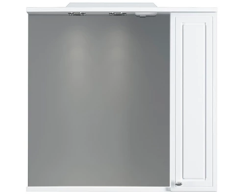 Зеркальный шкаф 75x75 см белый глянец R Damixa Palace One M41MPR0751WG