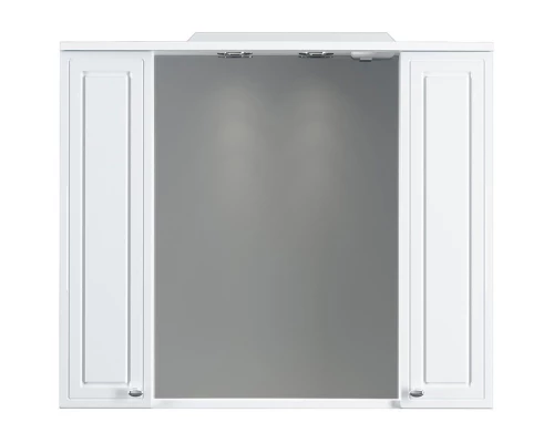 Зеркальный шкаф 85x75 см белый глянец R Damixa Palace One M41MPX0851WG