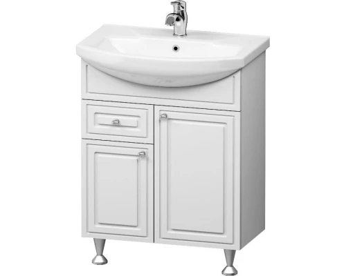 Тумба с раковиной белый глянец 65,5 см Damixa Palace One M41-FSX0653WG-WCC065