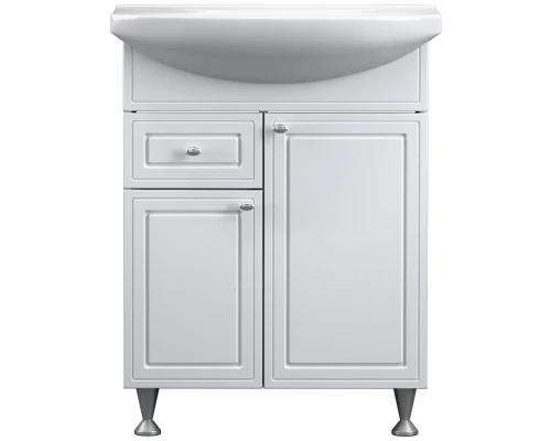 Тумба с раковиной белый глянец 65,5 см Damixa Palace One M41-FSX0653WG-WCC065