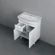 Тумба с раковиной белый глянец 76 см Damixa Palace One M41-FSX0753WG-WCC075